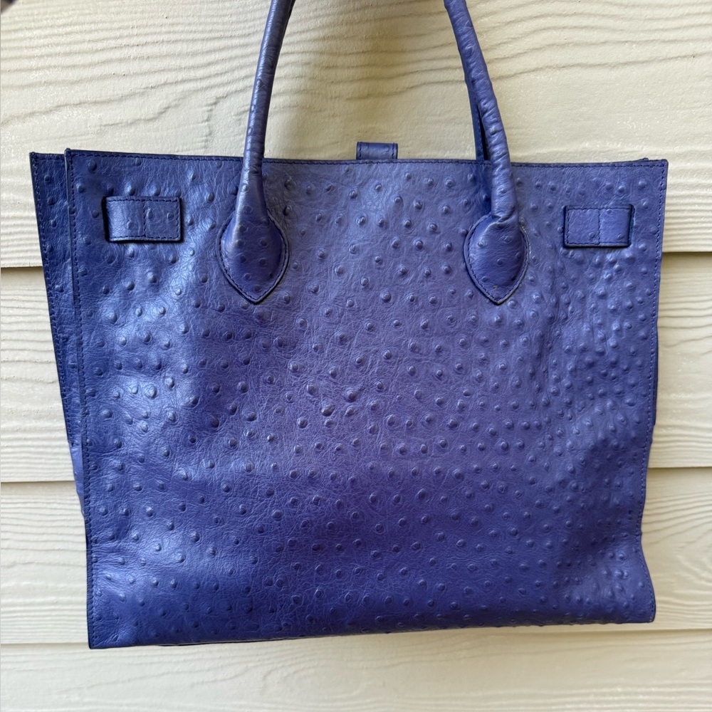 Furla Ostrich Print Leather Purse - Picture 14 of 14